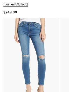 The Stiletto Ripped Skinny Jeans ~ Current/Elliott